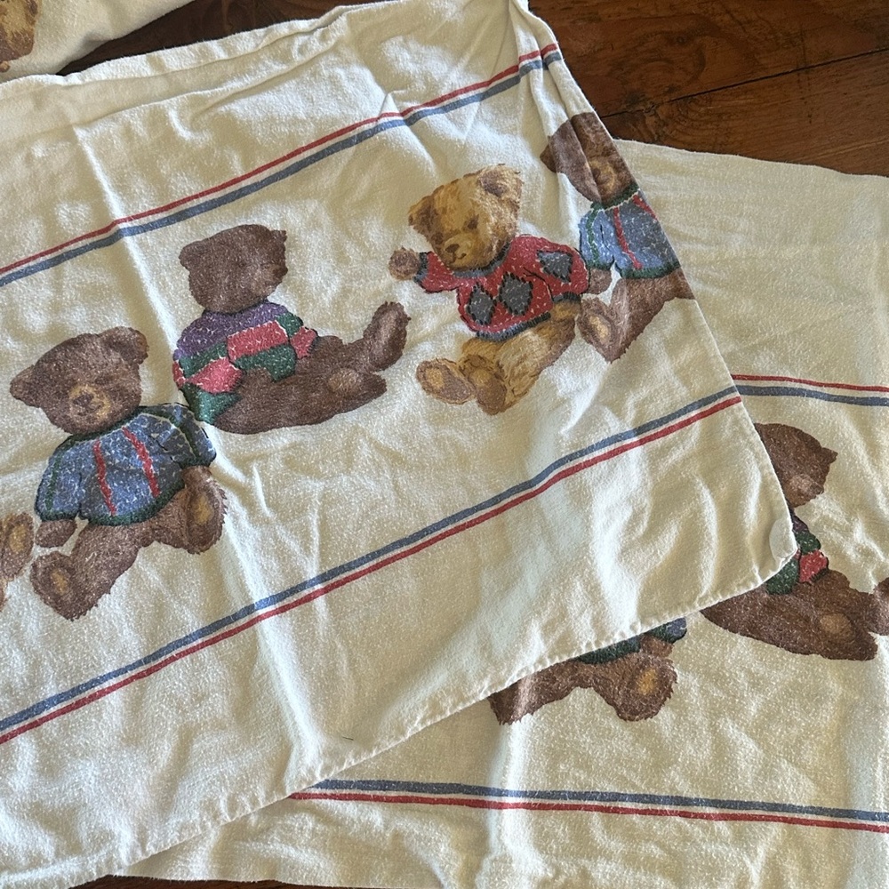 Teddy Bear Pillow cases and sheet